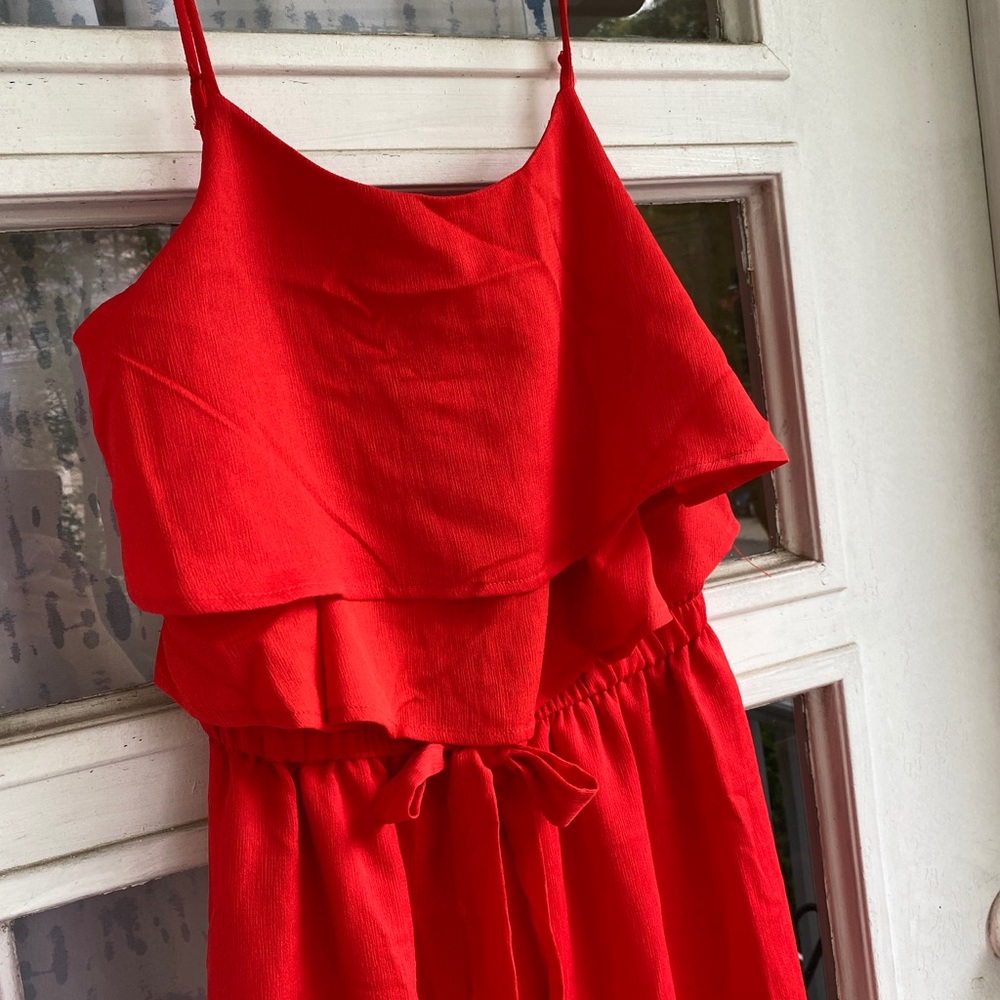 Poppy Red Cami Jumpsuit